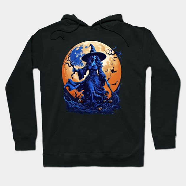 Halloween Bewitching Witch Hoodie by TooplesArt